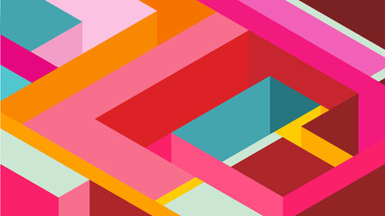 graphic abstract on colour background