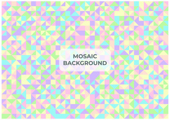 Fototapeta na wymiar abstract colorful triangle mosaic background