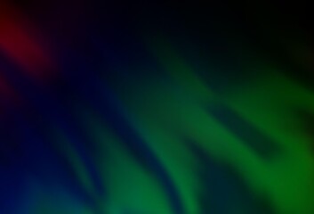 Fototapeta premium Dark Multicolor, Rainbow vector background with bent lines.