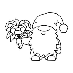 Coloring book page for kids. Cartoon style character. Vector illustration isolated on white background.