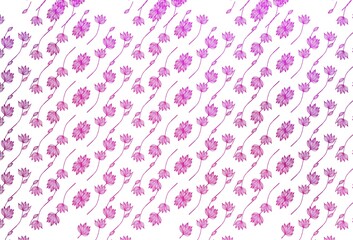 Fototapeta premium Light Purple vector hand painted template.