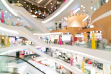 abstract blur and defocused luxury shopping mall and retail store for background