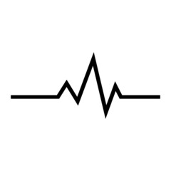 Heart beat icon in isolated on background. symbol for your web site design Heart beat icon logo, app, Heart beat icon Vector illustration.
