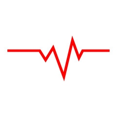 Heart beat icon in isolated on background. symbol for your web site design Heart beat icon logo, app, Heart beat icon Vector illustration.
