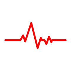 Heart beat icon in isolated on background. symbol for your web site design Heart beat icon logo, app, Heart beat icon Vector illustration.
