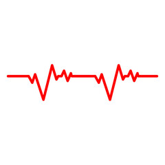 Heart beat icon in isolated on background. symbol for your web site design Heart beat icon logo, app, Heart beat icon Vector illustration.

