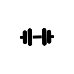 Barbell vector icon. simple illustration of 9 barbell elements, editable icon, can be used in logo, UI and web design