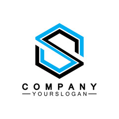Obraz premium S Logo. Letter S logo icon design template