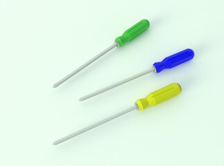 screwdriver isolated on white