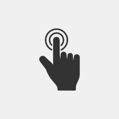 touchscreen finger vector icon illustration sign 