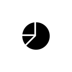 Pie chart  icon in isolated on background. symbol for your web site design logo, app, Pie chart icon Vector illustration.

