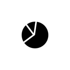 Pie chart  icon in isolated on background. symbol for your web site design logo, app, Pie chart icon Vector illustration.
