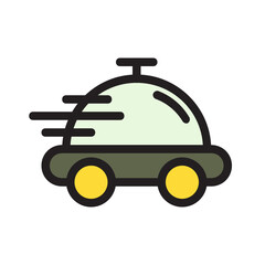 Food Tray , Food Delivery filled outline icon.
