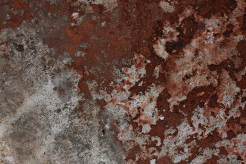 Abstract rusty textures and designs on a wall surface