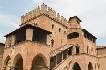 Fototapeta premium Historic center of Castell'Arquato medieval town in Emilia Romagna, Italy