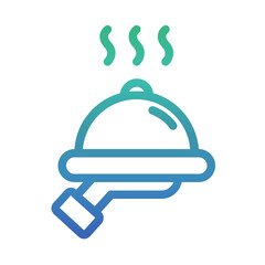 Food service , Food Delivery gradient icon.