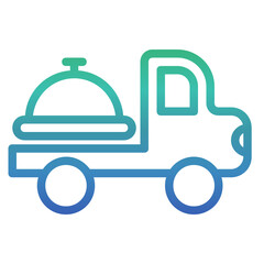 Food delivery , Food Delivery gradient icon.