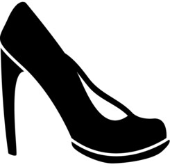 woman shoes silhouette