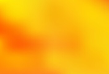 Light Yellow, Orange vector blurred bright template.