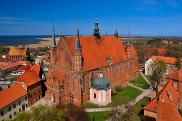 Frombork Cathedral in Frombork, Warmian-Masurian Voivodeship, Poland.