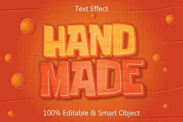 hand made editable text effect 3 dimension emboss cartoon style