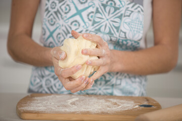 happy making homemade italian-style pizza