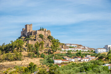 Fototapeta na wymiar View at the Alburquerque castele - Spain
