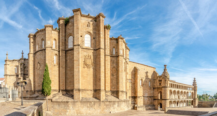 Fototapeta na wymiar View at the Convent of San Benito in the streets of Alcantara - Spain