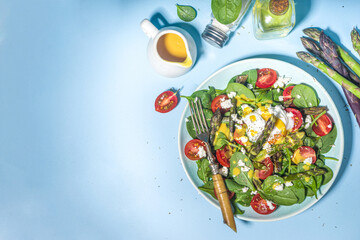 Vegan warm asparagus salad