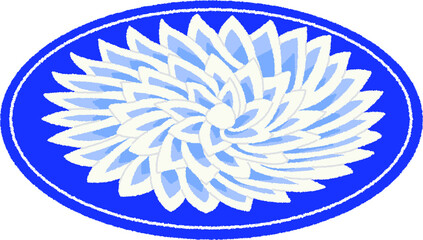 ふぐ刺しのイラスト © osamuraisan