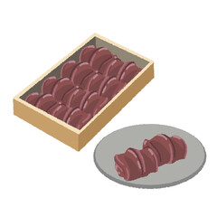 あんころ餅のイラスト