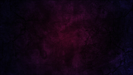 Dark purple, red wall backdrop background. black and red grungy background with spotlight background