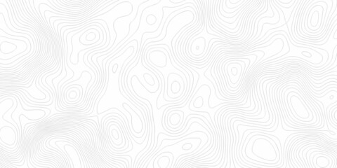 White wave paper curved reliefs abstract background, Abstract topographic contours map on concept of a conditional geography scheme and the terrain path. Dark on black, vector illustration.