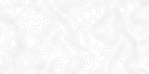 White wave paper curved reliefs abstract background, Abstract topographic contours map on concept of a conditional geography scheme and the terrain path. Dark on black, vector illustration.