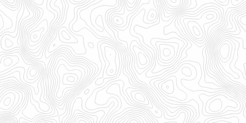 White wave paper curved reliefs abstract background, Abstract topographic contours map on concept of a conditional geography scheme and the terrain path. Dark on black, vector illustration.