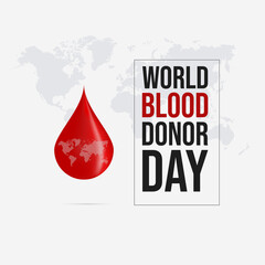 World blood donor day social media post