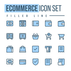 Simple Set of Ecommerce Related Vector Line Icons. linear style sign for mobile concept and web design. Ecommerce line vector icon. Symbol, logo illustration.