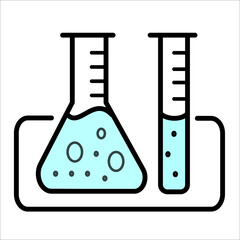 Flask icon design template illustration