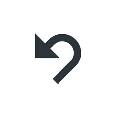 Icon vector graphic of arrow left 