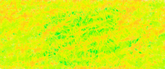 Abstract art green yellow background with liquid texture. bright glowing