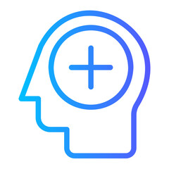 Fototapeta premium mind gradient icon