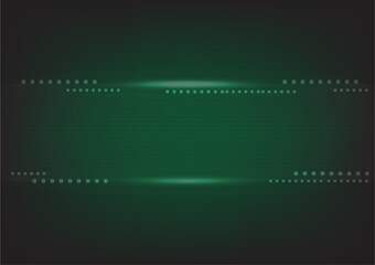 Naklejka premium Abstract Background. Green and Black gradient color with light effect, line and circle element