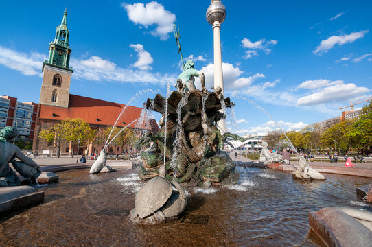 Fountain In Alexanderplatz, Berlin