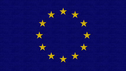 eu European Union cloth flag 4k