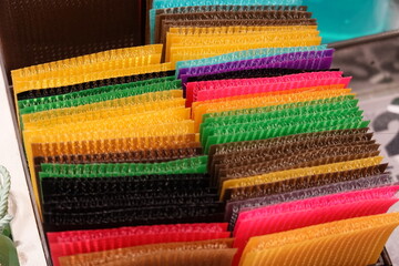 Colorful Velcro Strips in the box at a market