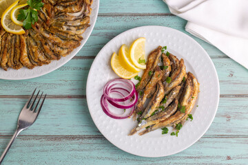 Fried Anchovies (Turkish Name: Hamsi Tava)