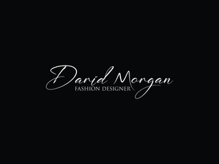 Danid mangan signature logo design template vector.eps