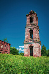 an old abandoned bell tower