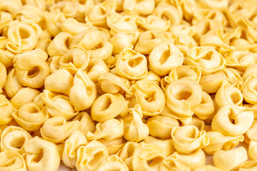 Tortellini. Background Italian pasta Tortellini. Traditional Italian food.