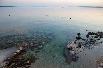 Adriatic sea beach at the sunset - 509753433